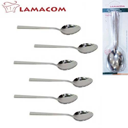 Lamacom Série de 6 Grandes Cuillères de table Inox, Ensemble de Couverts
 Fiche Technique et Prix au Maroc