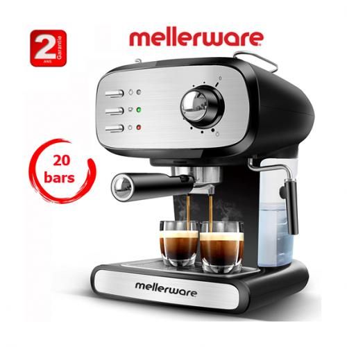Mellerware Cafetière COFFEE MAKER CM201 Machines à Café Expresso 20 Bars - 2 ans de garantie
 Fiche Technique et Prix au Maroc