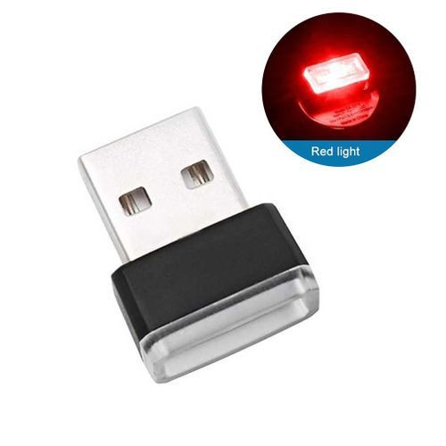 OR Car Usb Atmosphere Light Led Free Change Decorative Lights Foot white - white
 Fiche Technique et Prix au Maroc
