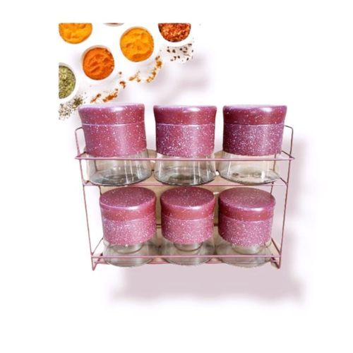 Offfre Accord Boite à épices en granite avec support 6 pièces la couleur bordeau
 Fiche Technique et Prix au Maroc