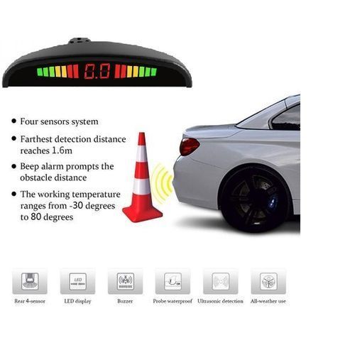 Offfre Radar de Recul Sonore à 4 Capteurs de Stationnement Parking Radar
 Fiche Technique et Prix au Maroc