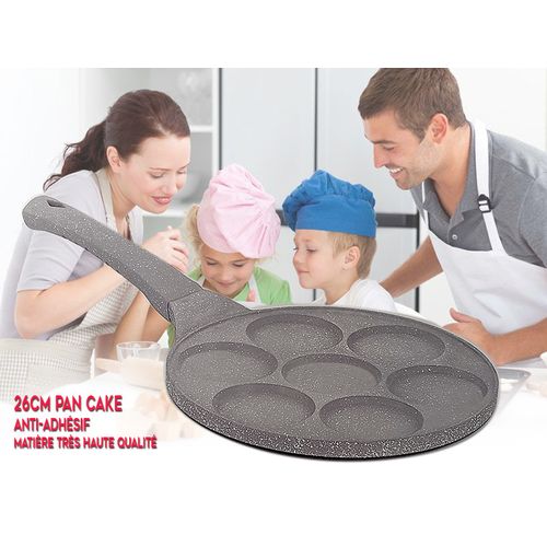 Poêle CRÊPIÈRE 26cm  Anti adhésif 7 pièces de crêpe pour chaque cuisson,
 Fiche Technique et Prix au Maroc