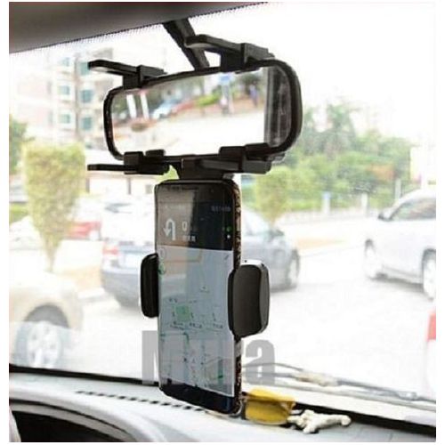 Support Téléphone de Voiture sur Rétroviseur, Tourne 360°
 Fiche Technique et Prix au Maroc