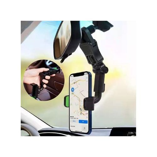 Support téléphone voiture multifonctionnel pour rétroviseur rotatif à 360 degrés
 Fiche Technique et Prix au Maroc