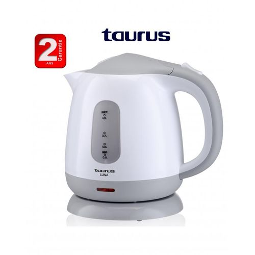 Taurus Bouilloire en plastique Luna -1100W 1L – 2 ans de garantie
 Fiche Technique et Prix au Maroc