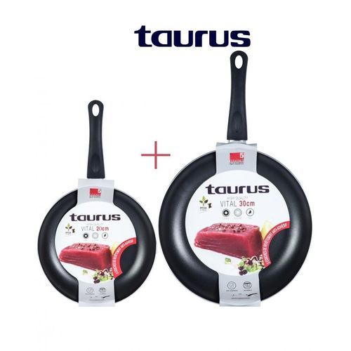 Taurus Lot 2 poêles rouge VITAL Anti-Adhésive 26cm+20 Cm
 Fiche Technique et Prix au Maroc