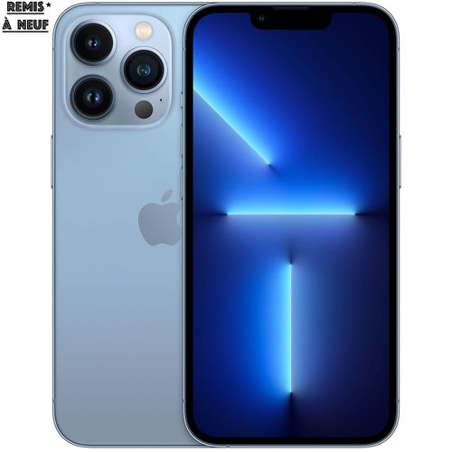 Apple iPhone 13 Pro 128 GB 6,1" Alphin Blue 6Gb RAM A15 Bionic iOS - Remis à neuf
 Fiche Technique et Prix au Maroc