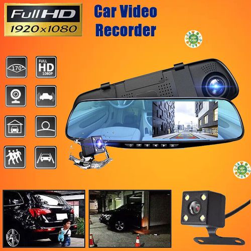 Miroir de voiture Écran LCD , Menu anglais, Caméra enregistreur DVR Full HD
 Fiche Technique et Prix au Maroc