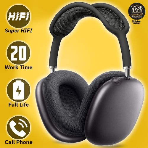 Casque HIFI Stéréo Bluetooth 5.0 avec micro pour appels et Musique,Noir+Sticker
 Fiche Technique et Prix au Maroc