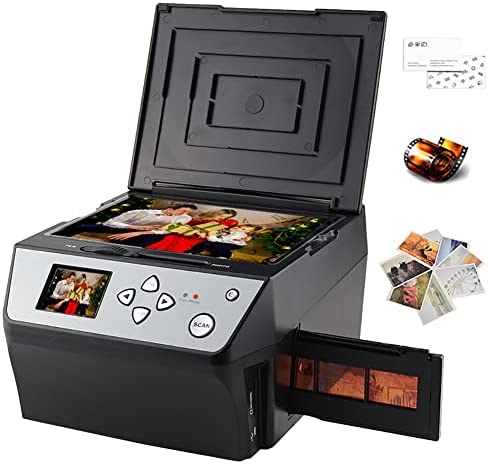 Scanner de films et de diapositives 22 MP haute résolution négatif convertir couleur et noir et blanc, 135 films/35 mm, 110 films négatifs diapositives/photo/document/carte de visite vers JPG, prise e Fiche Technique et Prix au Maroc