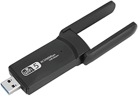 Adaptateur WiFi USB sans Fil pour PC, Adaptateur Réseau sans Fil Double Bande 1300 Mbps pour PC de Bureau, Adaptateur WiFi PC avec Antenne à Gain élevé pour Win 7, 8, 8.1, 10, XP Fiche Technique et Prix au Maroc