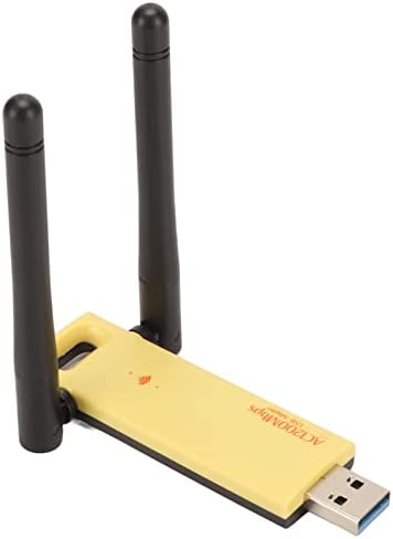 Adaptateur WiFi USB, 1200Mbps USB 3.0 WiFi Dongle IEEE 802.11a/b/g/n/AC Adaptateur Réseau avec Antenne Double Bande 2.4G/5G 3dBi à Gain élevé pour PC/Ordinateur Fiche Technique et Prix au Maroc