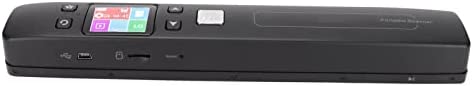 ASHATA Scanner de Documents Portable, Scanner de Document Wand Scanner WiFi Portable JPEG PDF A4 Taille 300 600 1050 DPI Mode Couleur Monochromatique, pour Les Devoirs de Script Photo(Le Noir) Fiche Technique et Prix au Maroc