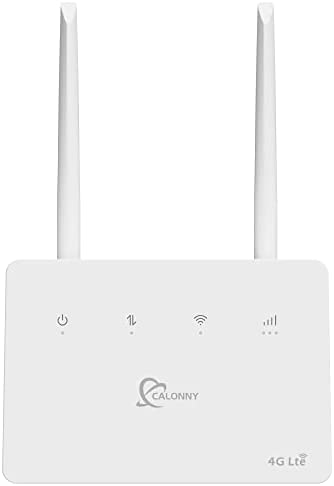 Calonny Routeur WiFi 4G LTE avec modem SIM cat4 300 Mbps, port LAN/WAN, sans configuration alternative pour l'ADSL, ne pas parcourir le changement d'APN Appliquer à la boutique/à la maison/au camping… Avis, Fiche Technique et Prix au Maroc