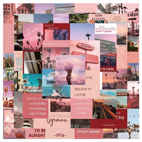 25 M01 INS Style Pink Landscape Stickers Aesthetic California Sunshine Decals Laptop Phone Scrapbook
 Fiche Technique et Prix au Maroc