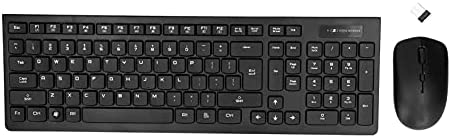Combo Clavier et Souris, Connexion sans Fil à Distance Compacte 2.4G, Ensemble Clavier et Souris, pour Windows, Ordinateur, Bureau, PC, Ordinateur Portable, Ordinateur Portable(Le Noir) Fiche Technique et Prix au Maroc