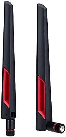 Covvy Antenne WiFi bi-bande avec connecteur RP SMA mâle pour routeur réseau sans fil / point d'accès / adaptateur USB / adaptateur PCI / caméra IP - Gain élevé, 10 dB, 2,4 - 5 - 5,8 G Fiche Technique et Prix au Maroc