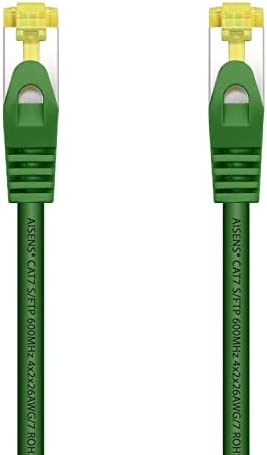 AISENS A146-0480 Câble réseau RJ45 LSZH Cat.7 600 MHz S/FTP PIMF AWG26 Vert 25 cm Avis, Fiche Technique et Prix au Maroc