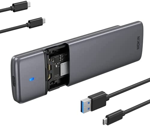 M.2 NVME NGFF SSD Adaptateur de Boîtier sans Outil, RTL9210B Chips, USB C 3.1 Gen 2 10Gbps NVME, 6Gbps SATA PCIe M-Key(B+M Key), pour NVME SSD Taille 2230/2242/2260/2280, Soutenir UASP Trim Fiche Technique et Prix au Maroc