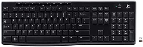Logitech K270 Clavier sans Fil Suisse QWERTZ, 2.4 GHz sans Fil, Taille Standard, Pavé Numérique, 8 Touches Multimédia, Pile Durée 2 Ans, PC, Ordinateur Portable, Clavier Suisse QWERTZ - Noir Fiche Technique et Prix au Maroc