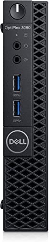 DELL OptiPlex 3060 Mini PC Intel Core i7-8700T 8 Go RAM DDR4, 256 Go Nvme HDMI Windows 11 pro (reconditionné) Fiche Technique et Prix au Maroc