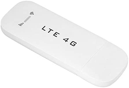 Modem Clé USB 4G LTE, Adaptateur Réseau USB sans Fil avec Point d'Accès WiFi, Carte TF avec Prise en Charge de Routeur WiFi Hotspot (32G) / SIM, Blanc(avec Fonction WiFi) Avis, Fiche Technique et Prix au Maroc