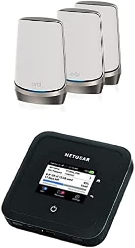 NETGEAR Pack Ultime Orbi WiFi 6E Quad -Band RBKE963 et MR5200 pour Une Connexion optimale à domivile ou à l'extérieur Avis, Fiche Technique et Prix au Maroc