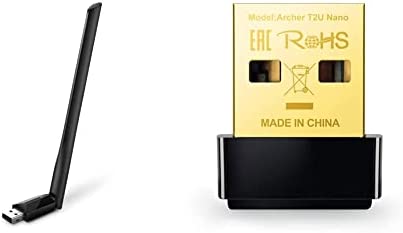 TP-Link Clé WiFi AC600 Mbps Archer T2U Plus, dongle WiFi, WiFi USB, antenne à Gain élevé 5dBi, Garantie 3 Ans & Archer T2U Nano Clé WiFi AC 600 Mbps, Adaptateur USB WiFi, dongle WiFi, Noir Fiche Technique et Prix au Maroc