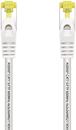 AISENS A146-0491 Câble réseau RJ45 LSZH Cat.7 600 MHz S/FTP PIMF AWG26, blanc, 2,0 m Avis, Fiche Technique et Prix au Maroc