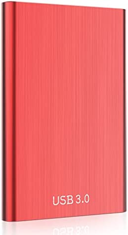 Riyth Disque Dur Externe 1to, USB3.0 Disque Dur Externe Portable 2.5" HDD Compatible avec Xbox,PC, Laptop,Desktop,Chromebook.A(1To,Rouge) Fiche Technique et Prix au Maroc