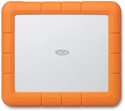 LaCie Rugged RAID Shuttle, 8 To, Disque Dur Externe Portable HDD - USB-C, résistant aux chutes, chocs, la poussière & la pluie, Mac & PC, services Rescue valables 3 ans (STHT8000800) Fiche Technique et Prix au Maroc