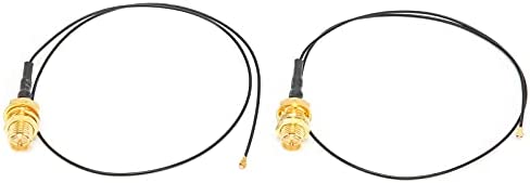 CCYLEZ 2pcs Câble Femelle IPEX 4 vers RP-SMA, Fil Omnidirectionnel pour M.2, Antenne Externe WiFi Bluetooth, Support de Câble de Carte Réseau sans Fil NGFF sans Fil Fiche Technique et Prix au Maroc