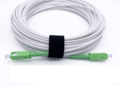Amazinnov® - 10 Mètres Câble à Fibre Optique FTTH pour Orange Livebox, SFR et Bouygues Bbox, SC/APC vers SC/APC Simplex Monomode OS2 9/125μm LSZH, Blanc Avis, Fiche Technique et Prix au Maroc