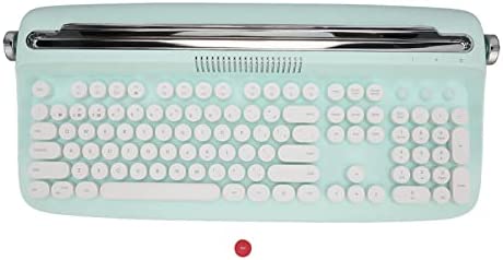 Annadue Clavier de Machine à écrire Rétro, Clavier Bluetooth Vintage 104 Touches avec Support intégré, Clavier Portable sans Fil pour Smartphones, Tablettes, Ordinateurs Portables, PC, (Menthe Verte) Fiche Technique et Prix au Maroc
