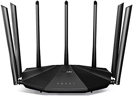 Tenda AC23 - AC2100 Routeur WiFi Gigabit double bande (7*6dBi external Antennas, 2,4 GHz & 5 GHz, 4 Ports Gigabit , MU-MIMO, pour Fibre Optique, réseau hôte, IPV6) Avis, Fiche Technique et Prix au Maroc