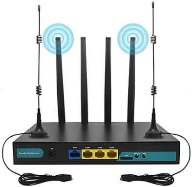 Routeur 4G avec Slot SIM, routeur WiFi kuwfi 4G LTE routeur de Carte SIM 4G cat4 150mbps Industrial Wireless CPE 32 WiFi utilisateur RJ45 Externe 6 antennes Avis, Fiche Technique et Prix au Maroc