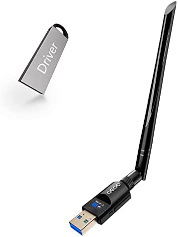 Clé WiFi USB QGOO, Adaptateur USB AC1300Mbps, clé WiFi puissante 802.11ac avec Double Bande 2,4 GHz/5Ghz, avec antenne à Gain élevé 5dBi, clé WiFi USB pour PC Windows 11/10/8.1/8/7, Mac OS 10.9-10.15 Fiche Technique et Prix au Maroc