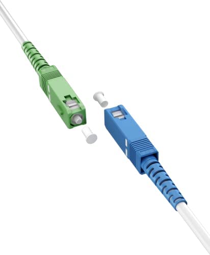goobay 59617 Câble à fibre optique (FTTH) / monomode (OS2) simplex/SC APC (8°) mâle vers SC-UPC (8°) mâle/câble à fibre optique / 0,5 mètre Avis, Fiche Technique et Prix au Maroc