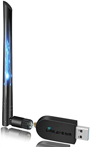 LINKAVENIR Clé WiFi Puissante AC1300 Mbps, Carte WiFi USB, dongle WiFi, USB 3.0 Double Bande, 2.4G / 5GHz, MU-MIMO, Compatible avec Windows 11/10/8.1/8/7/XP, Mac OS X, Archer T3U Fiche Technique et Prix au Maroc