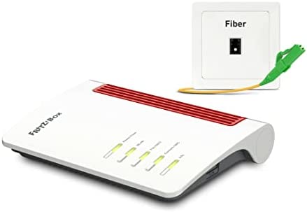 AVM Fritz!Box 5530 Fiber Edition XGS-PON Fibre Optique Modem routeur et Mesh Master avec Wi-FI 6 à 2400 Mbit/s (5 GHz) + 600 Mbit/s (2,4 GHz), 2,5 Gigabit LAN, 4X Gigabit LAN, 2X USB 3.0 Avis, Fiche Technique et Prix au Maroc