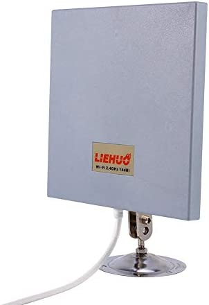 Panneau d'antenne 14dBi 2, antenne WiFi directionnelle,4 GHz, Panneau d'antenne directionnelle Extension WiFi Longue portée 4 Miles Extension WiFi à Gain élevé avec vis de Connexion de câble pour Fiche Technique et Prix au Maroc