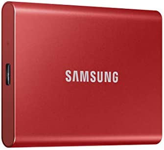 Samsung T7 MU-PC500R/WW | Disque SSD externe portable 500Go - USB 3.2 - Sécurisation par mot de passe - 1050 Mo/s Fiche Technique et Prix au Maroc
