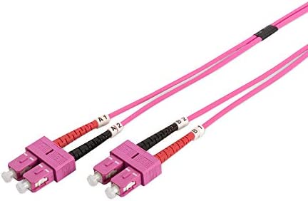 DIGITUS FO câble patch OM4 - 2 m SC vers SC câble fibre optique - LSZH - Duplex Multimode 50/125µ - 10 GBit/s - Purple Avis, Fiche Technique et Prix au Maroc