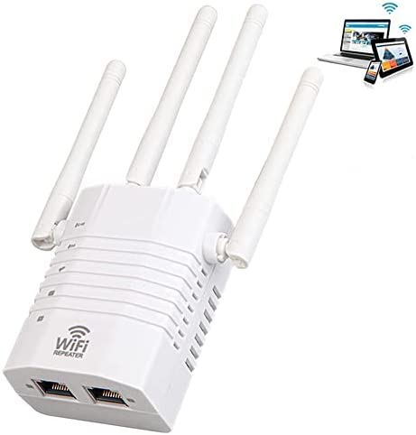 Répéteur WiFi 1200 Mbps,Amplificateur WiFi Puissant,Epéteur WiFi Dual Band 5GHz et 2.4GHz,Repeteur wifi Puissant Compatible Repeteur/AP/Routeur Mode avec 4* 5dBi Antenne, Compatible Tous Les Routeurs Fiche Technique et Prix au Maroc