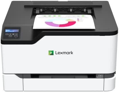 Lexmark C3326dw Imprimante Laser Couleur avec capacités sans Fil, Impression Recto-Verso Standard, écran LCD à Deux Lignes avec sécurité intégrale et Impression jusqu'à 24 ppm (40N9110), Blanc/Gris Fiche Technique et Prix au Maroc