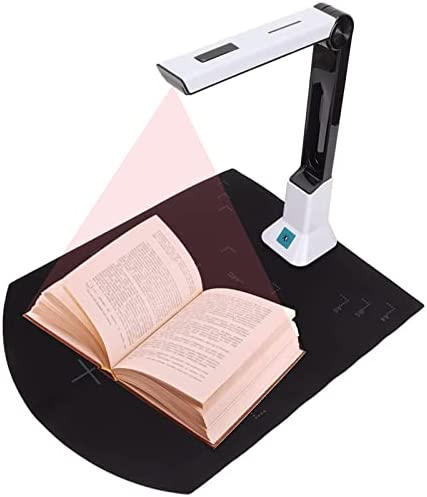 Caméra de Documents 8MP, Scanner de Documents USB A4 Portable, Scanner de Documents de Livre Pliable, Technologie OCR, Mise au Point Automatique, 6 Lumières LED, Compatible avec Windows Fiche Technique et Prix au Maroc