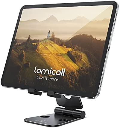 Lamicall Support Tablette, Support Tablette Réglable - Support Dock pour Switch, 2021 iPad Pro 10.5, 9.7, iPad Air, Air 2, iPad Mini 2 3 4, iPhone, Samsung Tab, d'autres Smartphones - Noir Fiche Technique et Prix au Maroc