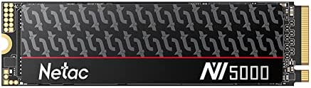 Netac NV5000 1To M.2 NVMe 1.4 Interne SSD (PCIe 4.0, 3D NAND, SLC Cache) Haute Vitesse Jusqu'à 4800/4600 Mo/s pour PC, PS5, Ordinateurs Portables. Fiche Technique et Prix au Maroc