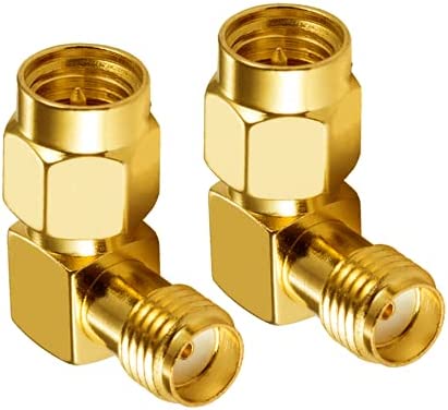 Vecys Adaptateur 4G Adaptateur SMA Mâle à Femelle Angle Droite 90 ° Convertisseur SMA pour Câble Coaxial RF Carte PCI 2G 3G Routeur D'antenne WiFi Réseau WLAN sans Fil 2 Pièces… Fiche Technique et Prix au Maroc