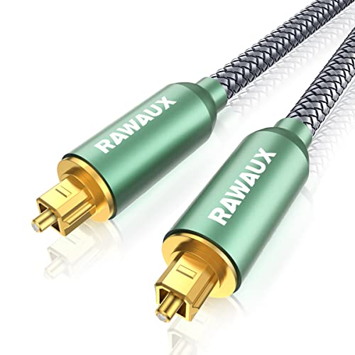 RAWAUX Câble Optique Audio 1M, Fibre Optique Toslink Numérique Prises Plaqué Or 24K Male à Male pour Barre De Son, TV, Home Cinéma, Xbox, PS4, DVD Avis, Fiche Technique et Prix au Maroc